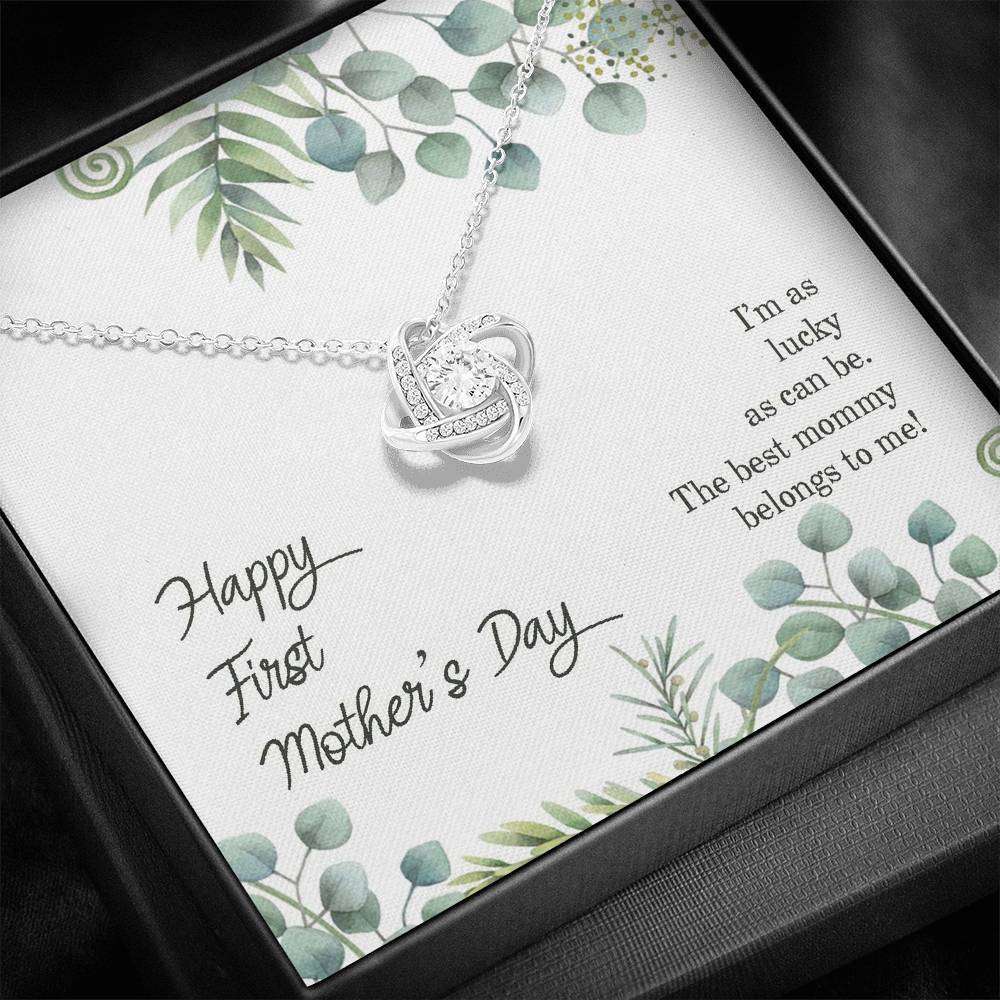 Mom Necklace, Happy First Mother’S Day Gift Necklace, First Mom Necklace, New Mom Gifts For Mom To Be (Future Mom) Rakva