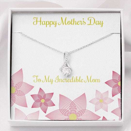 Mom Necklace, Happy Mother’S Day Alluring Beauty Necklace For Mom Gifts for Mother (Mom) Rakva