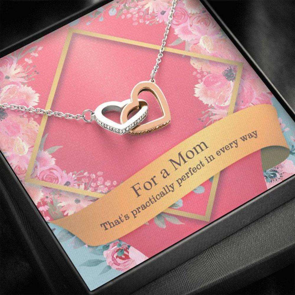 Mom Necklace, Happy Mother’S Day Necklace Gift, For A Mom That’S Practically Perfect In Every Way Necklace, Necklace Gift For Mom Gifts for Mother (Mom) Rakva