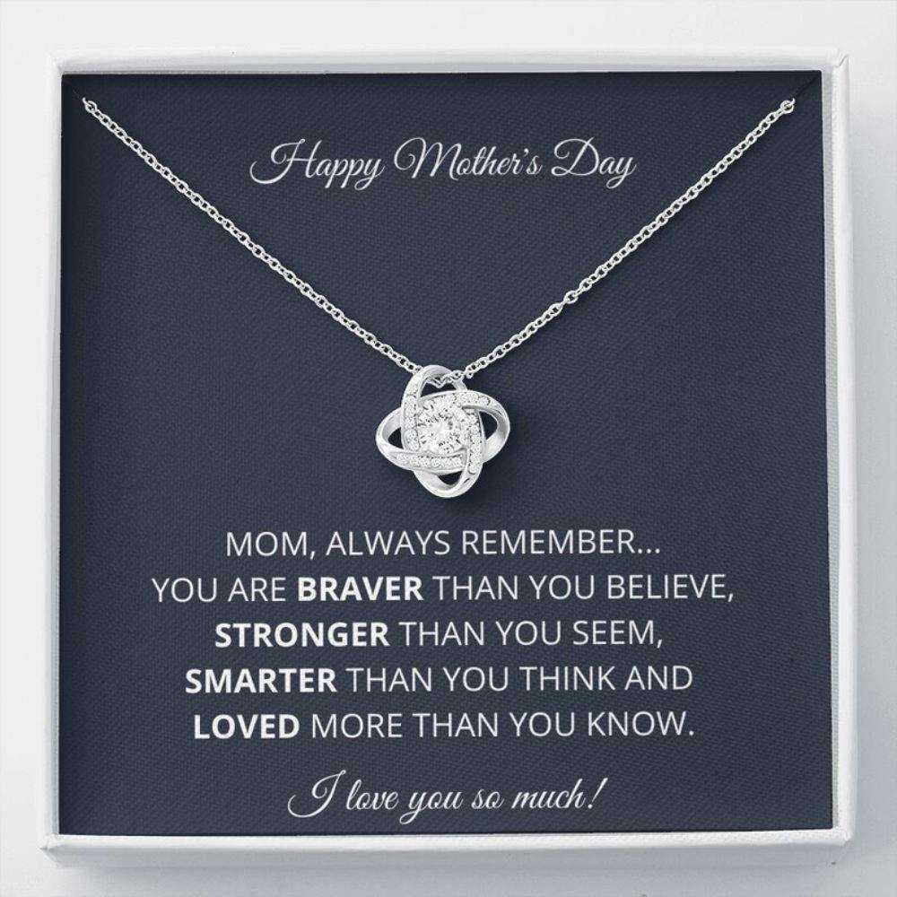 Mom Necklace, Happy Mother’S Day Necklace Gift For Mom From Daughter From Son Gifts For Daughter Rakva