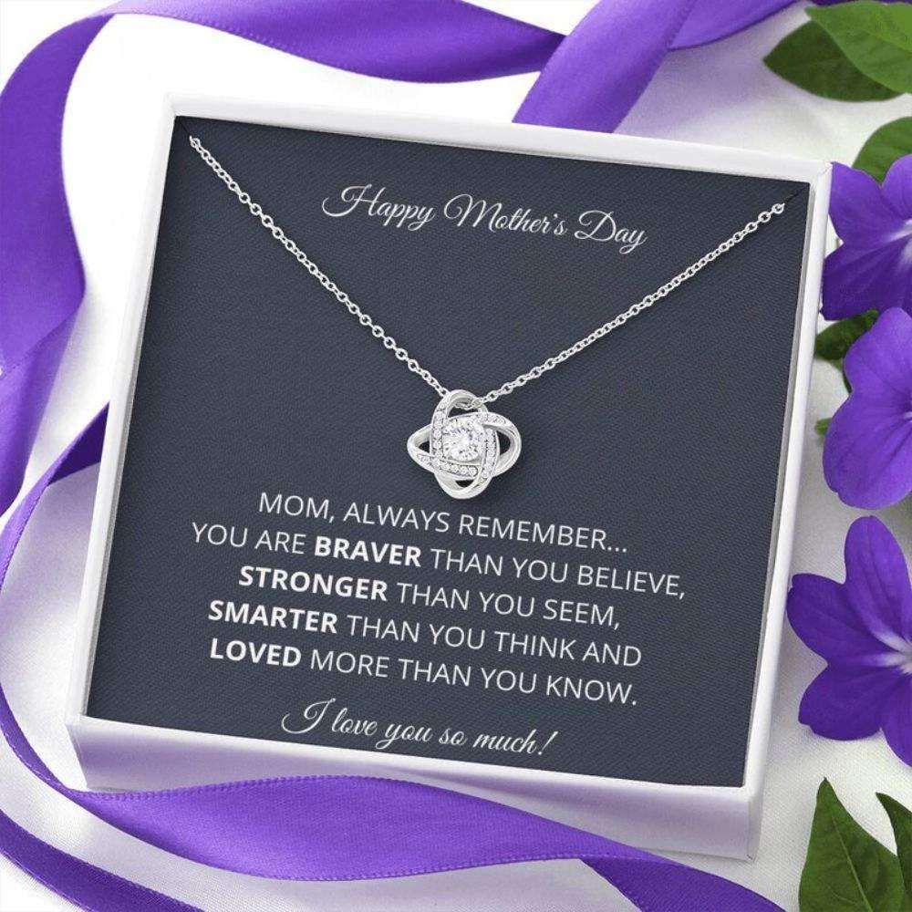 Mom Necklace, Happy Mother’S Day Necklace Gift For Mom From Daughter From Son Gifts For Daughter Rakva