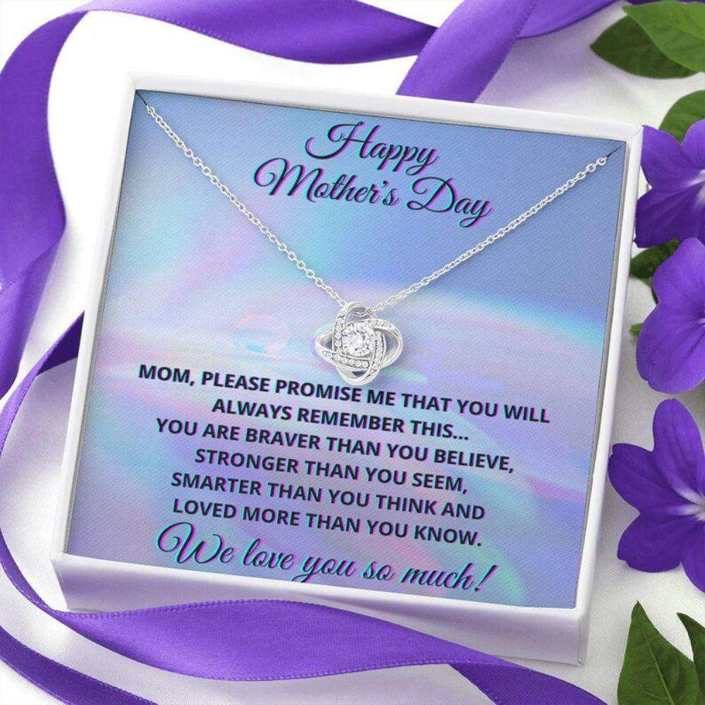 Mom Necklace, Happy Mother’S Day Necklace Gift For Mom From Daughter Son, Cute Gift For Mom Gifts For Daughter Rakva