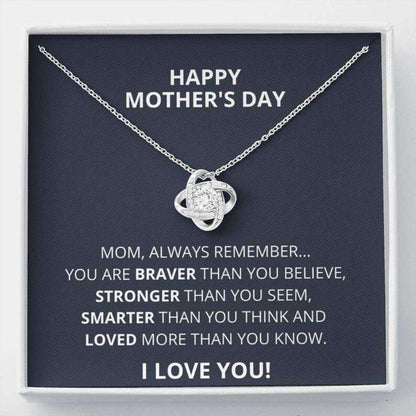 Mom Necklace, Happy Mother’S Day Necklace Gift For Mom From Daughter Son, Cute Gift For Mom Gifts For Daughter Rakva