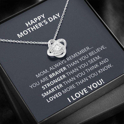 Mom Necklace, Happy Mother’S Day Necklace Gift For Mom From Daughter Son, Cute Gift For Mom Gifts For Daughter Rakva