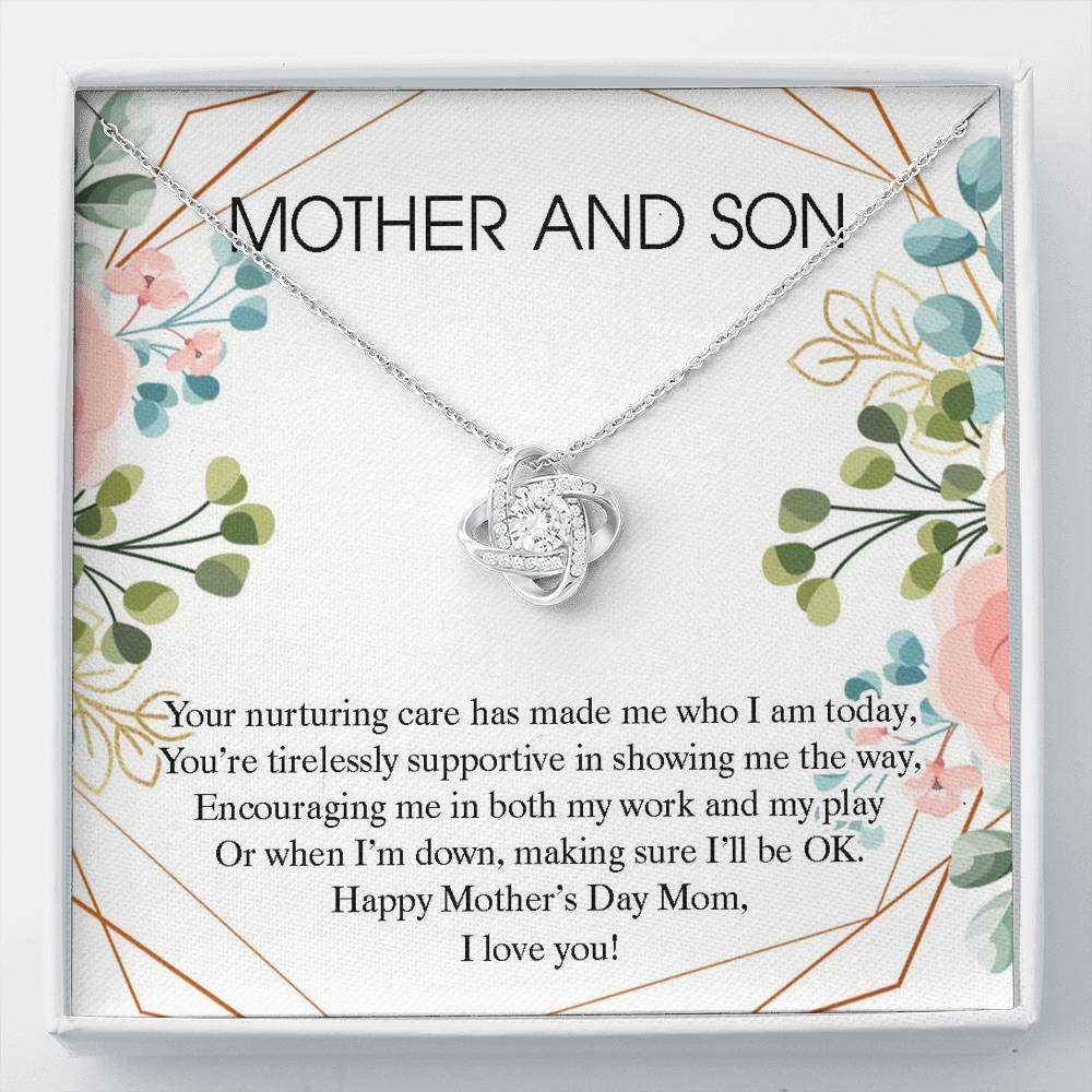 Mom Necklace, Happy Mother’S Day Necklace Gift For Mom, Mother And Son Necklace Gifts for Mother (Mom) Rakva