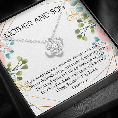 Mom Necklace, Happy Mother’S Day Necklace Gift For Mom, Mother And Son Necklace Gifts for Mother (Mom) Rakva