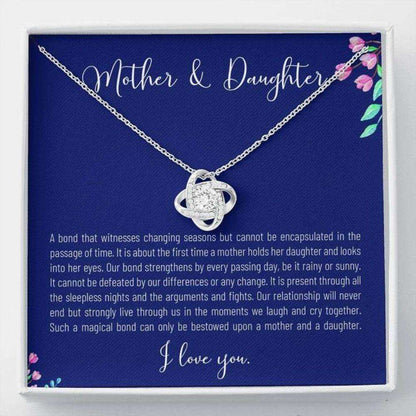 Mom Necklace, Happy Mother’S Day Necklace Gift, Mother And Daughter, A Bond Cannot Be Encapsulated In The Passage Of Time Gifts For Daughter Rakva