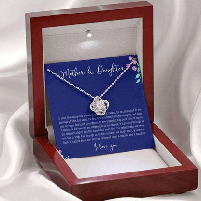 Mom Necklace, Happy Mother’S Day Necklace Gift, Mother And Daughter, A Bond Cannot Be Encapsulated In The Passage Of Time Gifts For Daughter Rakva