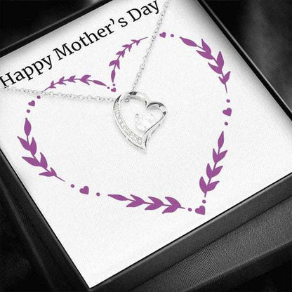 Mom Necklace, Happy Mothers Day Forever Love Necklace For Mom Gifts for Mother (Mom) Rakva