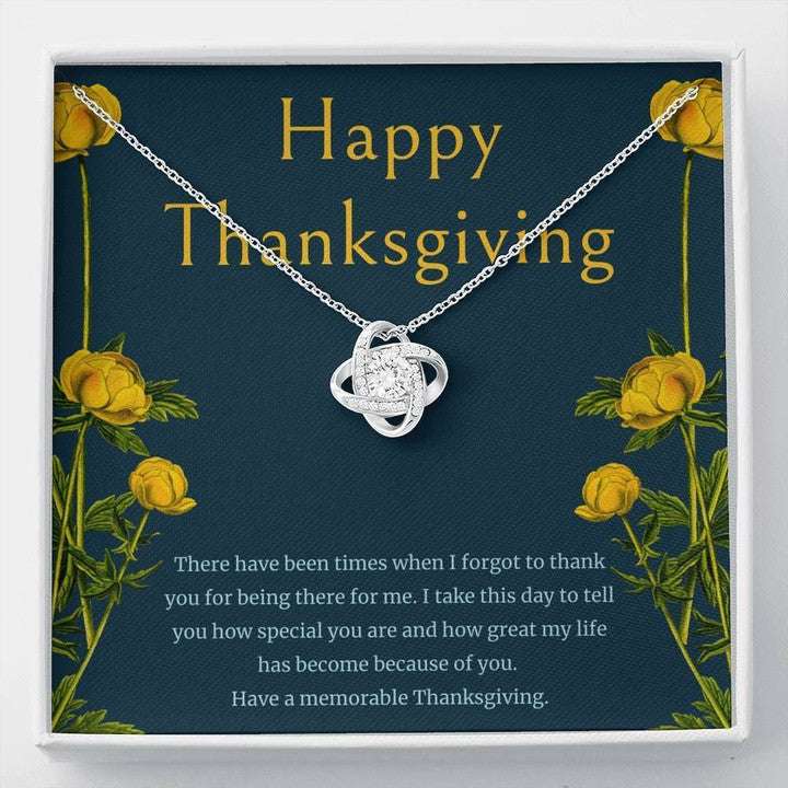 Mom Necklace, Have A Memorable Thanksgiving Gift For Mom Love Knot Necklace Gifts for Mother (Mom) Rakva