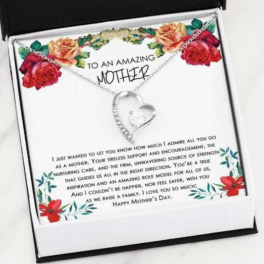 Mom Necklace, How I Admire All You Do Forever Love Necklace Gift For Mom Gifts for Mother (Mom) Rakva