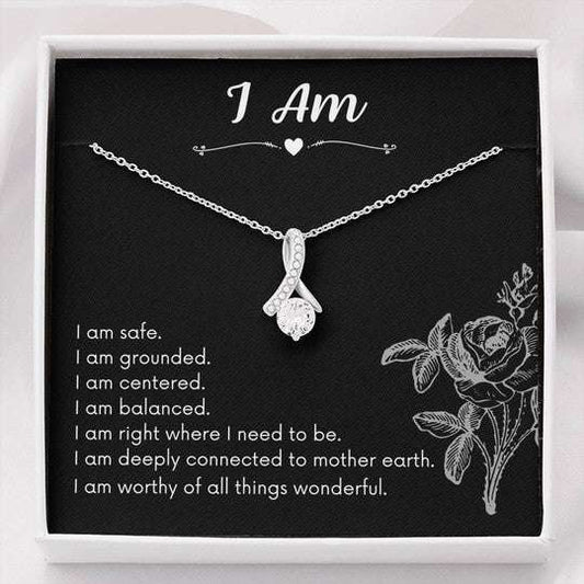 Mom Necklace, I Am Deeply Conected To Mother Earth Alluring Beauty Necklace Gift For Mom Gifts for Mother (Mom) Rakva