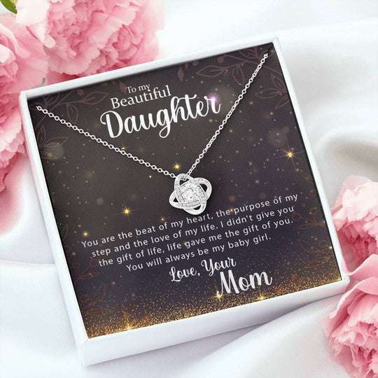 Mom Necklace, I Didn’T Give You The Gift Of Life Love Knot Necklace Gift For Mom Gifts for Mother (Mom) Rakva