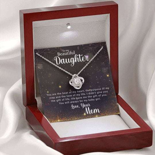 Mom Necklace, I Didn’T Give You The Gift Of Life Love Knot Necklace Gift For Mom Gifts for Mother (Mom) Rakva