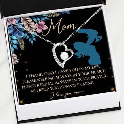 Mom Necklace, I Keep You Always In Mine Forever Love Necklace Gift For Mom Gifts for Mother (Mom) Rakva