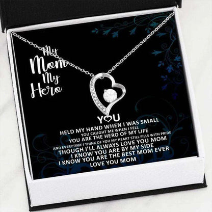 Mom Necklace, I Know You Are By My Side Gift For Mom Forever Love Necklace Gifts for Mother (Mom) Rakva