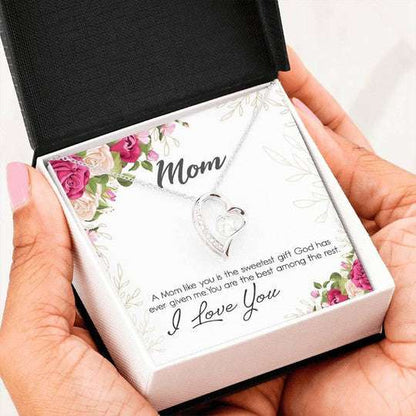 Mom Necklace, I Love You Forever Love Necklace For Mom Gifts for Mother (Mom) Rakva