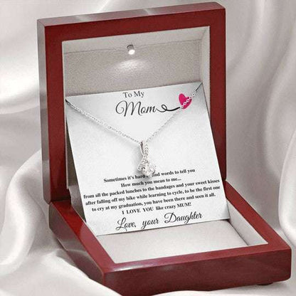 Mom Necklace, I Love You Like Crazy Mum Daughter Gift For Mom Alluring Beauty Necklace Gifts For Daughter Rakva