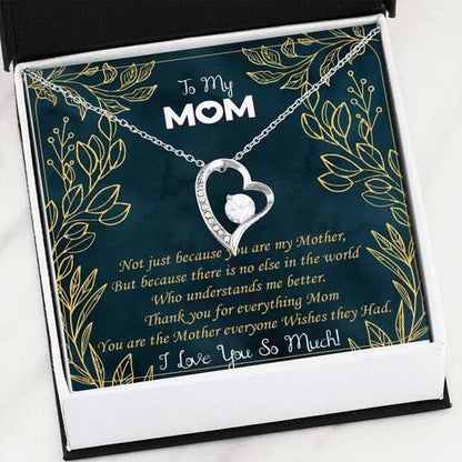 Mom Necklace, I Love You So Much Forever Love Necklace For Mom Gifts for Mother (Mom) Rakva