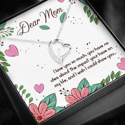 Mom Necklace, I Love You So Much Gift For Mom Forever Love Necklace Gifts for Mother (Mom) Rakva