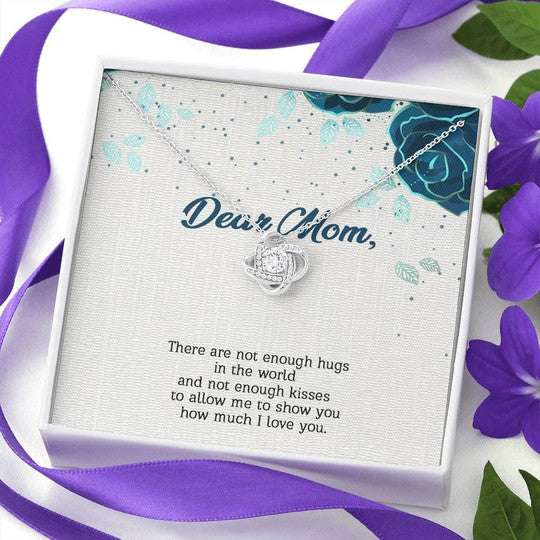 Mom Necklace, I Love You So Much Gift For Mom Love Knot Necklace Gifts for Mother (Mom) Rakva