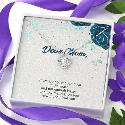 Mom Necklace, I Love You So Much Gift For Mom Love Knot Necklace Gifts for Mother (Mom) Rakva