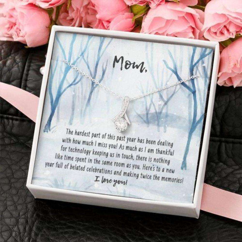 Mom Necklace, I Love You Winter Gift For Mom Alluring Beauty Necklace Gifts for Mother (Mom) Rakva