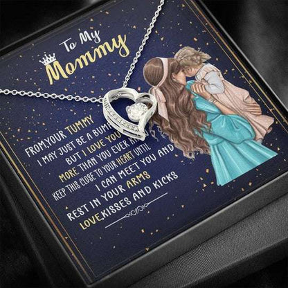 Mom Necklace, I May Just Be A Bump Forever Love Necklace Gift For Mom Gifts for Mother (Mom) Rakva