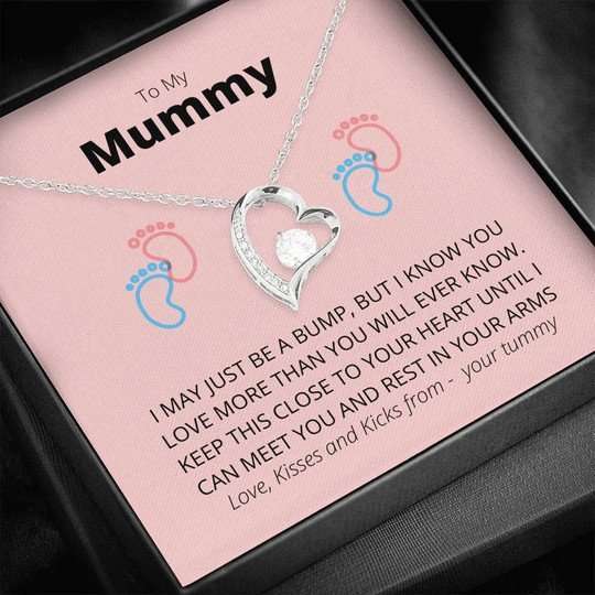 Mom Necklace, I May Just Be A Bump Forever Love Necklace Gift For Mom Gifts for Mother (Mom) Rakva
