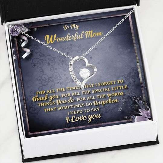 Mom Necklace, I Need To Say I Love You Forever Love Necklace For Mom Gifts for Mother (Mom) Rakva