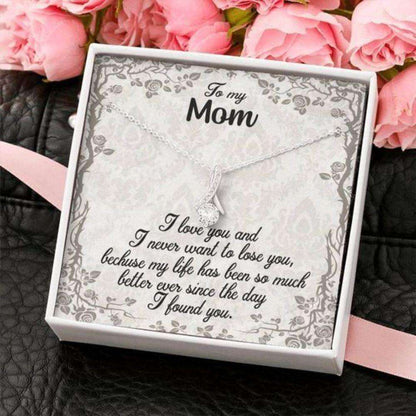 Mom Necklace, I Never Want To Lose You Alluring Beauty Necklace Gift For Mom Thoughtful Valentines Day Gifts For Her Gifts for Mother (Mom) Rakva