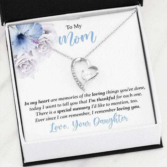 Mom Necklace, I Remember Loving You Forever Love Necklace For Mom Gifts for Mother (Mom) Rakva