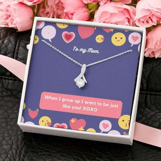 Mom Necklace, I Want To Be Just Like You Gift For Mom Alluring Beauty Necklace Gifts for Mother (Mom) Rakva