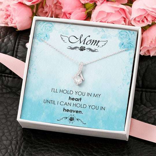 Mom Necklace, I Will Hold You In My Heart Alluring Beauty Necklace Gift For Mom Gifts for Mother (Mom) Rakva