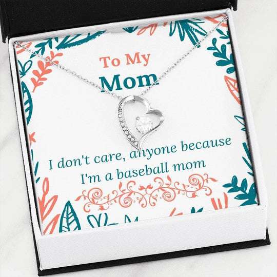 Mom Necklace, I’M A Baseball Mom Forever Love Necklace For Mom Gifts for Mother (Mom) Rakva