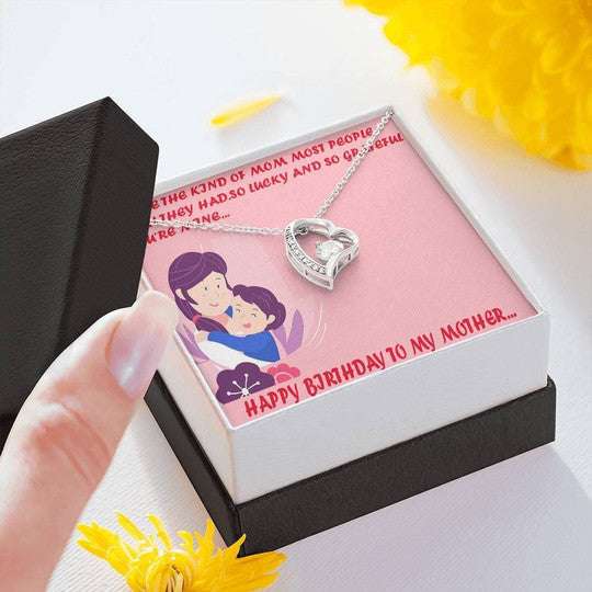 Mom Necklace, I’M So Lucky To Get You Mom Forever Love Necklace For Mom Gifts for Mother (Mom) Rakva