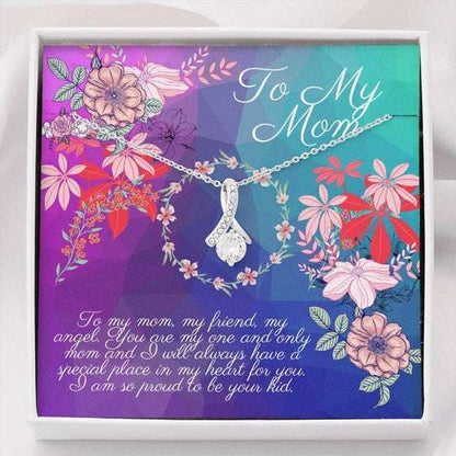 Mom Necklace, I’M So Proud To Be Your Kid Alluring Beauty Necklace Gift For Mom Gifts for Mother (Mom) Rakva