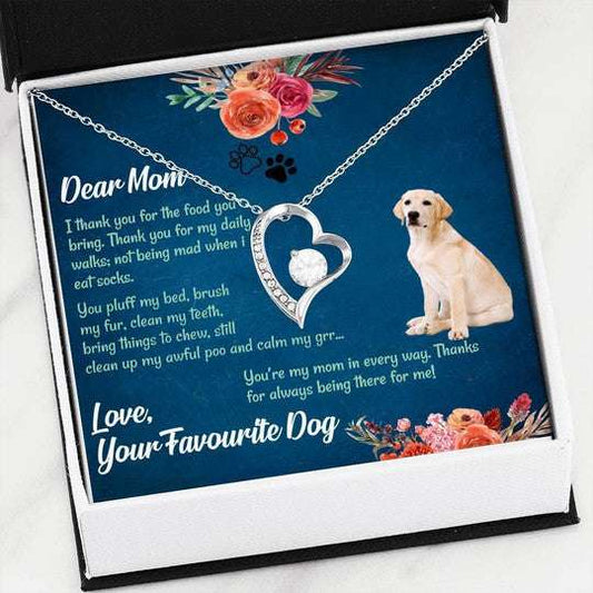 Mom Necklace, Labrador You’Re My Mom In Every Way Forever Love Necklace For Mom Gifts for Mother (Mom) Rakva