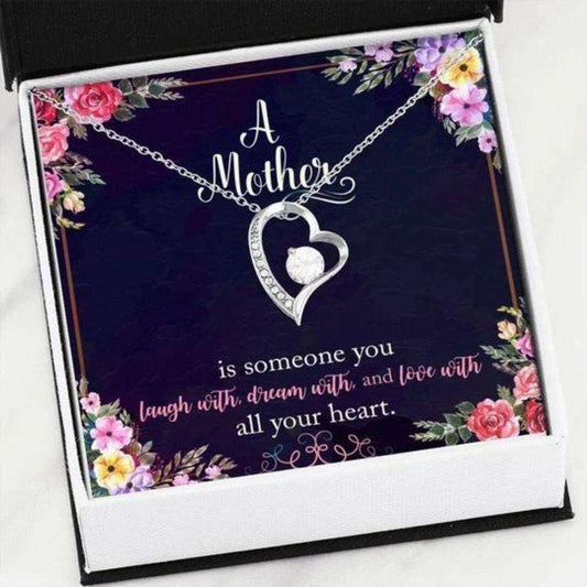 Mom Necklace, Laugh With Dreams Forever Love Necklace Gift For Mom Gifts for Mother (Mom) Rakva