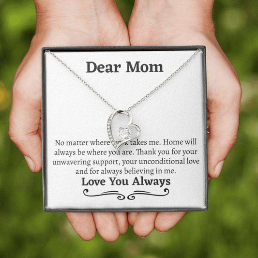 Mom Necklace, Long Distance Mom Necklace Gift, Memorable Gift For Mom, Gift For Mom Elderly Gifts for Mother (Mom) Rakva