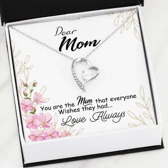 Mom Necklace, Love Always Forever Love Necklace For Mom Gifts for Mother (Mom) Rakva