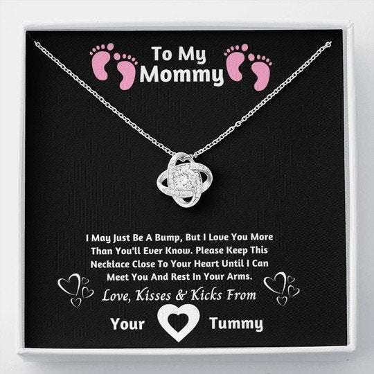 Mom Necklace, Love Knot Necklace Gift For Mom Close To Your Heart Gifts for Mother (Mom) Rakva