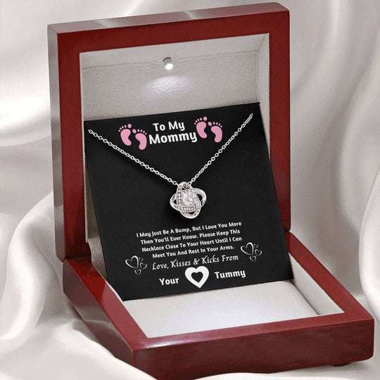 Mom Necklace, Love Knot Necklace Gift For Mom Close To Your Heart Gifts for Mother (Mom) Rakva