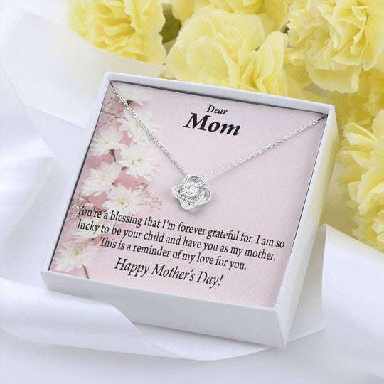 Mom Necklace, Love Knot Necklace Gift For Mom This Is A Reminder Of My Love For You Gifts for Mother (Mom) Rakva