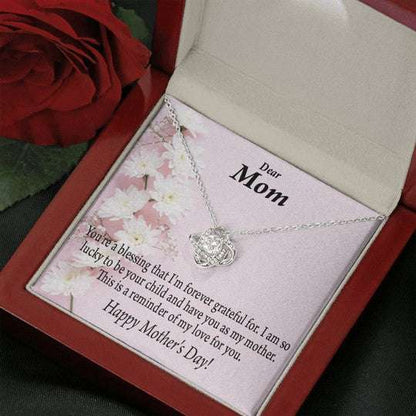 Mom Necklace, Love Knot Necklace Gift For Mom This Is A Reminder Of My Love For You Gifts for Mother (Mom) Rakva