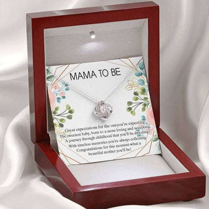 Mom Necklace, Love Knot Necklace Gift For Mom To Be Congratulations For This Moment Gifts for Mother (Mom) Rakva