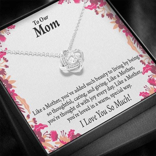 Mom Necklace, Love Knot Necklace Gift For Mom You’Re Thought Of With Joy Everyday Gifts for Mother (Mom) Rakva