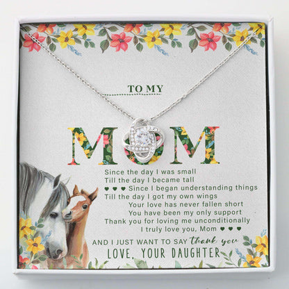 Mom Necklace, Love Knots “ To My Mom Mother’S Day From Daughter Necklace Gifts Gifts For Daughter Rakva