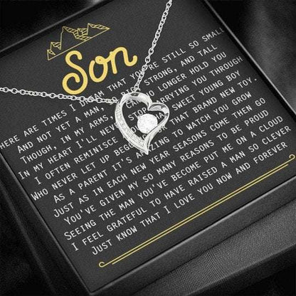 Mom Necklace, Love You Now And Forever Forever Love Necklace For Mom Gifts for Mother (Mom) Rakva