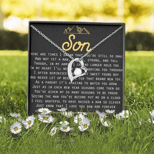 Mom Necklace, Love You Now And Forever Forever Love Necklace For Mom Gifts for Mother (Mom) Rakva